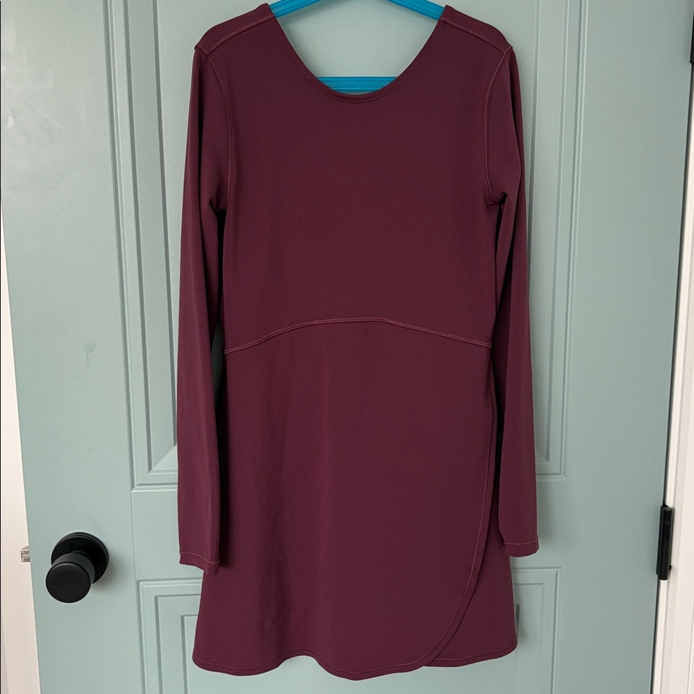 Athleta Chit Chat Dress EUC - lovely red wine colour